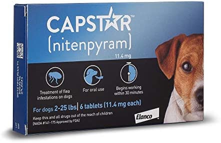 Capstar Flea Tablets for Dogs 2-25 lbs., Count of 12, 12 CT