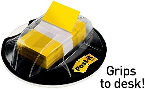 Post-it Flags, 200/High Volume Desk Grip Dispenser,1 in Wide, Yellow (680-HVYW)