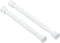 KXLIFE 2 Pack Small Spring Tension Curtain Rod for Window Cupboard Closet (White, 7 to 12 Inch)