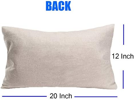 Fukeen Summer Beach Throw Pillow Covers Cotton Linen 12x20 Inch Blue Ocean Sea Starfish Scallop Pillow Cases Coastal Nautical Theme Home Decorative Pillows Cushion Cover for Sofa Couch Chair Outdoor
