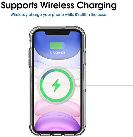 amCase Clear Case with Built-in Magnets Compatible with iPhone 11 (6.1") and MagSafe Accessories, Support Wireless Charging, Strong Magnetic