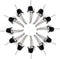 Liquor Pour Stainless Steel Classic Bottle Speed Pourers with Tapered Spout (12- pack)