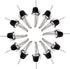 Liquor Pour Stainless Steel Classic Bottle Speed Pourers with Tapered Spout (12- pack)