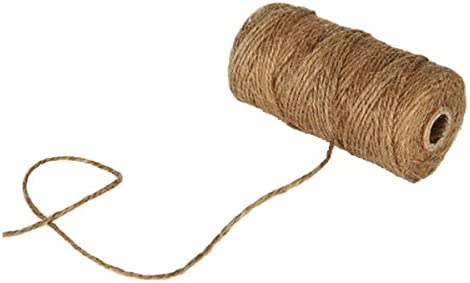 KINGLAKE 328 Feet Natural Jute Twine Best Arts Crafts Gift Twine Christmas Twine Durable Packing String
