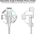 ATUMTEK Bluetooth Selfie Stick Tripod, Extendable 3 in 1 Aluminum Selfie Stick with Wireless Remote and Tripod Stand 270 Rotation for iPhone 13/12/11 Pro/XS Max/XS/XR/X, Samsung and Smartphone White