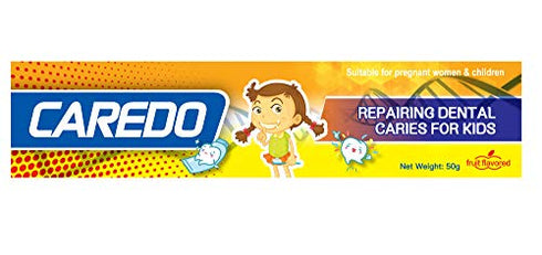 CAREDO Kid's ONLY Cure Tooth Decay Cavities Toothpaste, Repairing Dental Caries Toothpastes for Children, Fruit Flavor, 1.75 OZ Tubes