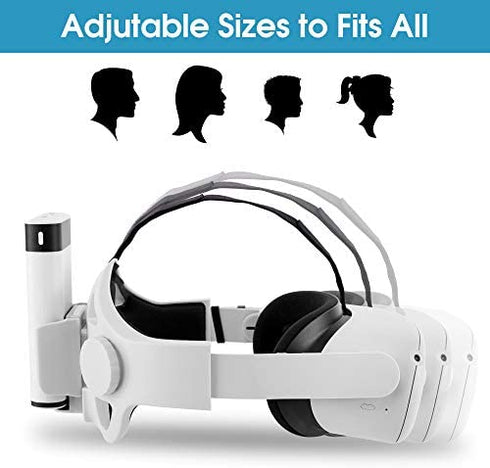 Elite Head Strap for Oculus Quest 2 Gaming Accessories with Battery Pack Bracket Enhanced Comfort and Extend Playtime Adjustable Straps by X-super Home