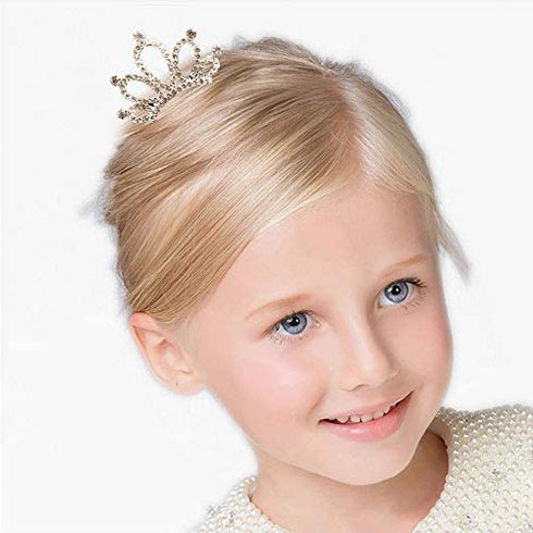 Bingcute 12Pcs Girl Princess Rhinestone Tiara Crown with Comb For Princess Party Favors tiaras and crowns for little girls