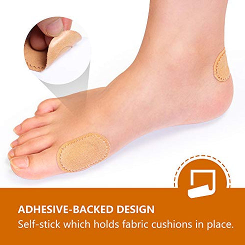 Kimihome Bunion Cushion Pads,24 Count Bunion Foot Protectors for Feet (Latex-Free), Stay in Place All Day - Strong Adhesive