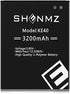 Moto E6 Battery, 3200mAh New 0 Cycle Higher Capacity Replacement Battery for Motorola Moto KE40 E6 XT2005