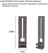 Dishwasher Top Rack Parts W10350376 & W10195840 & W10195839 for Kenmore Elite 665 Dishwasher, Whirlpool Dishwasher, wdt730pahz0, Replace W10350374, W10712394 (6 Packs)