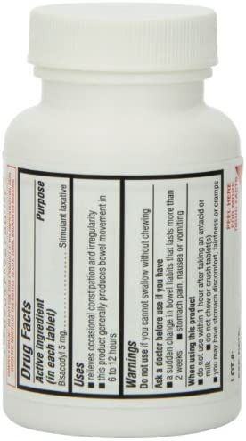 Bisacodyl Tablets 5 Mg 1000
