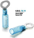 150PCS Heat Shrink Ring Connectors 1/4" Blue 16-14 AWG - Sopoby Electrical Crimp Ring Connectors - Heat Shrink Wire Connector Kit - Automotive, Marine, Audio, Industrial