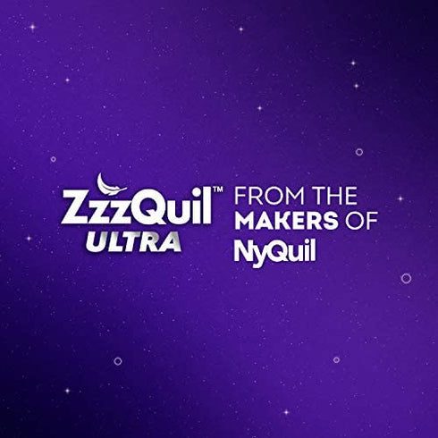 ZzzQuil ULTRA, Nighttime Sleep Aid Liquid, 25 mg Doxylamine Succinate, No.1 Sleep Aid Brand, Fall Asleep Fast, Stay Asleep Longer, 48 Count