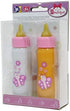 JC Toys Deluxe Disappearing Magic Bottles | Fits All Dolls | Milk and Juice | Butterfly Theme | Ages 2+ , Pink