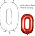 Smarcy 40 Inch Jumbo Number 10 Balloon Birthday Party Celebration Decoration Foil Helium Balloons,Red