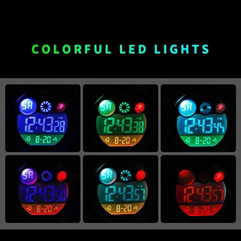 CKE Kids Watch, Waterproof Sports Digital Watches for Boys Girls with Colorful LED Light - Best Gifts for Children