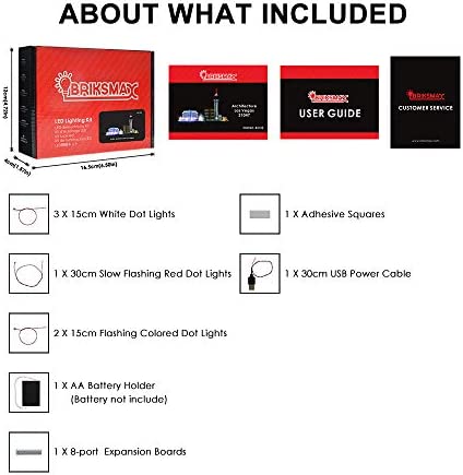 Briksmax Led Lighting Kit for Architecture Las Vegas- Compatible with Lego 21047 Building Blocks Model- Not Include The Lego Set