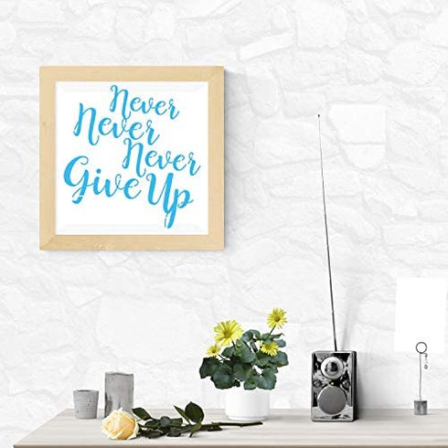 9 Pieces Word Stencils Inspirational Quote Stencils Resuable Plastic Motivational Templates for Word Art Works, Home Decor & DIY Projects