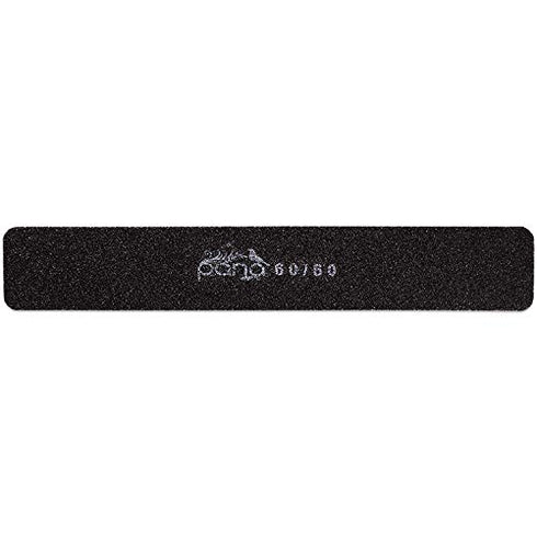 10pcs - PANA Jumbo Double-Sided Emery Nail File for Manicure, Pedicure, Natural, and Acrylic Nails - Black (Grit 60/60)
