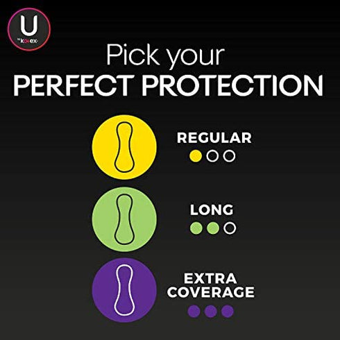 U by Kotex Security Lightdays Panty Liners, Light Absorbency, Long, Unscented, 126 Count