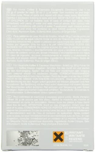 Descaling Powder Solution - 4 Uses - Activated Scale Remover for use with Keurig 1.0/2.0, Home Coffee and Espresso Machines, Kettles, Garment Steamers
