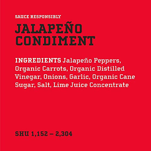 Jalapeno Hot Sauce by Yellowbird - Jalapeno Hot Sauce with Red Jalapeno Peppers, Carrots, Onions, and Garlic - Plant-Based, Gluten Free, Non-GMO Hot Pepper Sauce - Homegrown in Austin - 9.8 oz