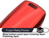 Compatible with Chevy Chevrolet Equinox Encore Camaro Cruze Malibu Impala Buick Regal Lacrosse GMC Terrain Red TPU Key Fob Cover Case Remote Holder Skin Protector Keyless Entry Sleeve Accessories