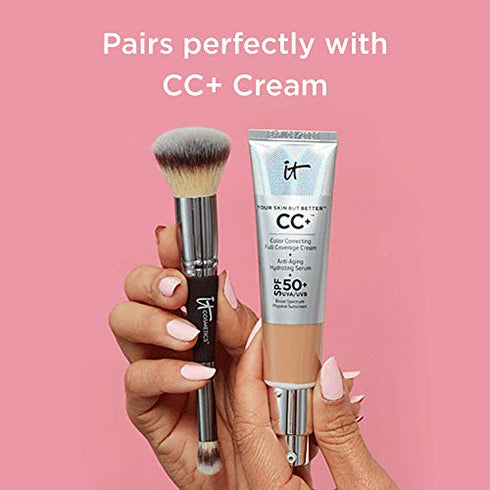 it COSMETICS Heavenly Luxe Complexion Perfection Brush 7 - Foundation & Concealer Brush In One - Soft Bristles - Pro-Hygienic & Ideal For Sensitive Skin Multicolor