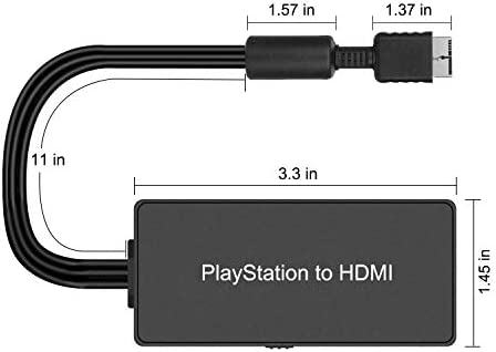 Azduou PS2 to HDMI Adapter PS2 HDMI Cable PS2 to HDMI Converter Support HDMI 4:3 /16:9 Switch, Works for Playstation 1/Playstation 2 HD Link Cable. Playstation 1 Adapter Sony PS2 HDMI Adapter
