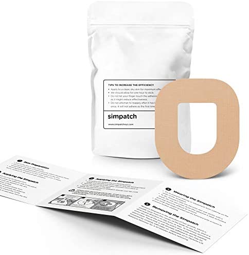 SIMPATCH – OmniPod Adhesive Patch (25-Pack) – Waterproof Adhesive, CGM Tape – Multiple Color Options
