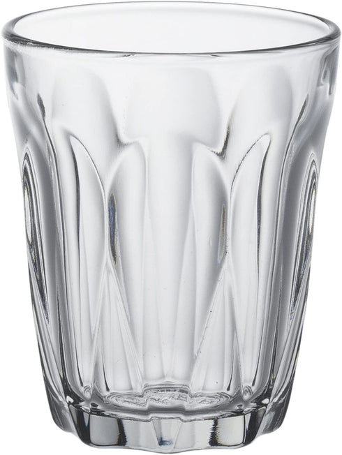 Duralex Made in France Provence Glass Tumbler Drinking Glasses, 3.13 ounce - Set of 6, Clear
