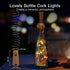 Brightown Wine Bottle Lights with Cork, 12 Pack 20 LED Waterproof Battery Operated Cork Lights, Silver Wire Mini Fairy Lights for Liquor Bottles DIY Party Bar Christmas Holiday Wedding Décor