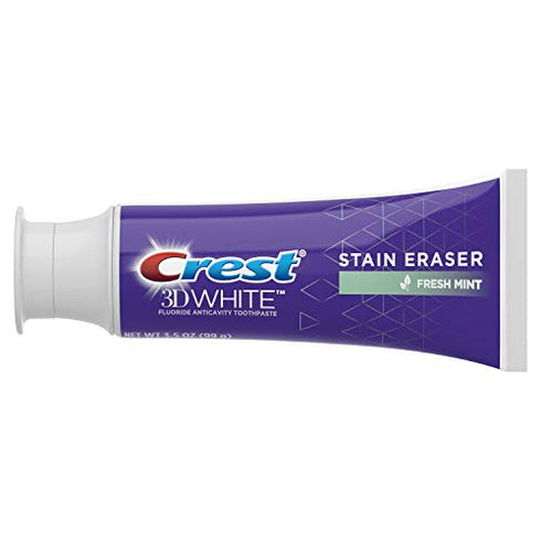 Crest 3D White Stain Eraser Whitening Toothpaste, Fresh Mint, 3.5 Ounce (Pack of 2)