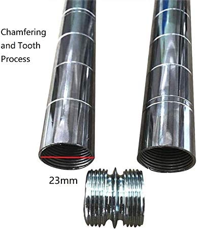 HOWDIA 1"/25.4mm Diameter Connectors for Coarse Thread 0.047"/ 1.2mm Thick Wire Shelving Parts, Wire Shelf Unit Accessories Replacement, Post Extension Kit for Wire Storage Shelves Metal Rack, 4 Pack