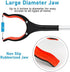 2022Newest Grabber Reacher Tool, 360° Rotating Head, Wide Jaw, 32" Foldable, Lightweight Trash Claw Grabbers for Elderly, Reaching Tool for Trash Pick Up Stick, Litter Picker, Arm Extension (Orange)