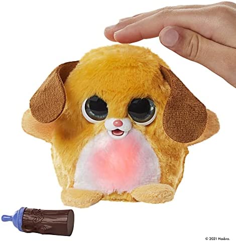 FurReal Fuzzalots Puppy Color-Change Interactive Feeding Toy, Lights and Sounds, Ages 4 and up