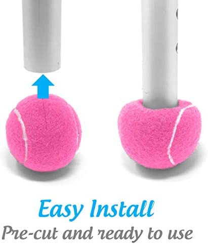 Pre-Cut Walker Glide Balls - 15 Colors & Styles (Pink)