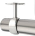 Alise 2-Inch Dia Shower Curtain Closet Rod Holder Pipe Flange Socket Ceiling Mount Bracket Fitting Parts Supports,Stainless Steel Brushed Nickel 2 Pcs