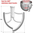 6 Quart Kitchen Aid Mixer Attachments, Flex Edge Beater Paddle with Scraper for 6 QT Bowl-lift Kitchen Aid Stand Mixer, 6 QT Mixer Accessory Replacement.