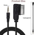 OCR 6.6ft AMI MDI MMI AUX Cable Audio Music Interface Adaptor 3.5mm Jack Aux-in MP3 Cable for Audi Audi A3/A4/A5/A6/A8/Q5/Q7/R8/TT, VW Jetta Passat GTI GLI CC Tiguan Touareg EOS Golf Mk 6, etc.