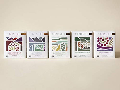Rishi Tea Jasmine Green Herbal Tea | Organic, Caffeinated, Green Tea Scented, Floral Aroma & Taste | 15 Sachet Bags, 1.48 oz (Pack of 1)