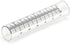 Litake 6" Capacity Plastic Rain Gauge Replacement Tube for Yard Garden Outdoor, Overall Size 7.2in x 1.4in and Weather-Resistant