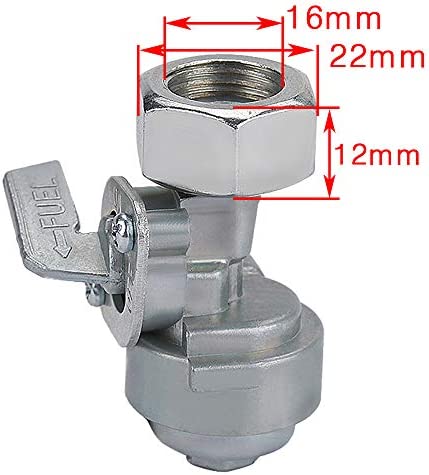 Savior Generator Petcock Fuel Shut Off Valve for Predator Generator Fuel Valve Alton Etq Homelite Husky Powermax Powermax Gas Fuel Tank Switch 5.5-16HP 168F 170F 173F 177F 182F 188F 190F(16mm x 1.5mm)