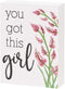 Collins Painting Inspirational Mini Wood Block Sign, 4" (You Got This Girl)