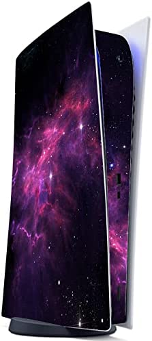 PlayVital Purple Nebula Full Set Skin Decal for ps5 Console Digital Edition, Sticker Vinyl Decal Cover for ps5 Controller & Charging Station & Headset & Media Remote