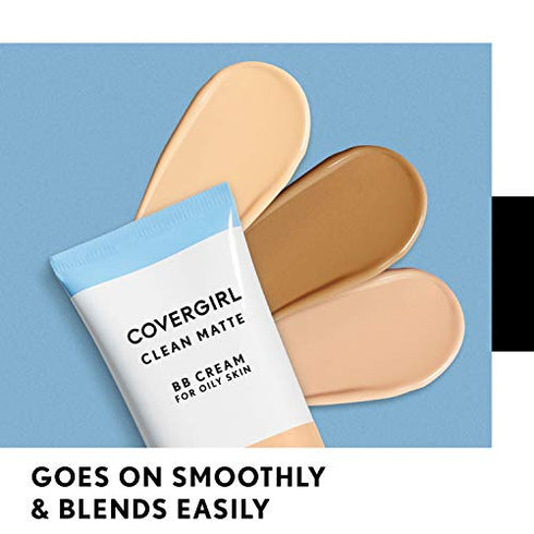 COVERGIRL Clean Matte BB Cream Medium/Deep 550 For Oily Skin, (packaging may vary) - 1 Fl Oz (1 Count)