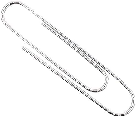 ACCO Jumbo Paper Clips, Non-Skid, Premium, Steel Wire, 20 Sheet Capacity, Silver, 1 Box of 100 Clips (A7072510)