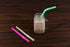 Jumbo Flexible Smoothie Plastic Straws, 100 Pcs Assorted Colors Large Bendable Disposable Milkshake Straws, Wide Bendy Boba Drinking Straws (0.47" Diameter and 8.26" long)