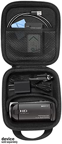 CaseSack Camcorder Case for Sony HD Video Recording HDRCX440, HDRCX405 Handycam; Canon VIXIA HF R800, Panasonic HC-V180K, Kimire HD Recorder, Sony HDRAZ1VR/W, SiOnyx Aurora Day/Night Action Camera